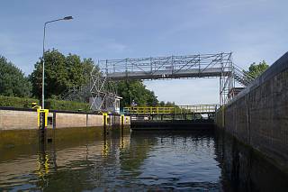 18. 8. 2012. Brandenburg. Havelkanal. Schleuse Sch?lde.