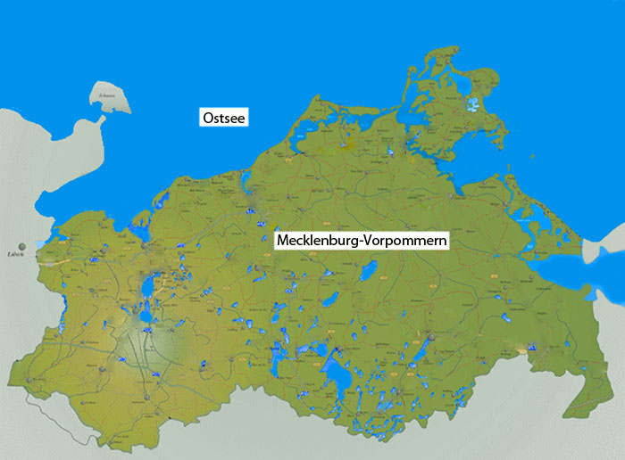 Wasserkarte Mecklenburg-Vorpommern