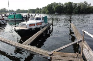 Der Liegeplatz am Tegeler See