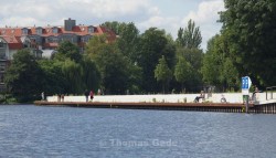 Ein freier Liegeplatz im Nordhafen Spandau